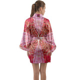 Fuschia Dreams | Satin Kimono