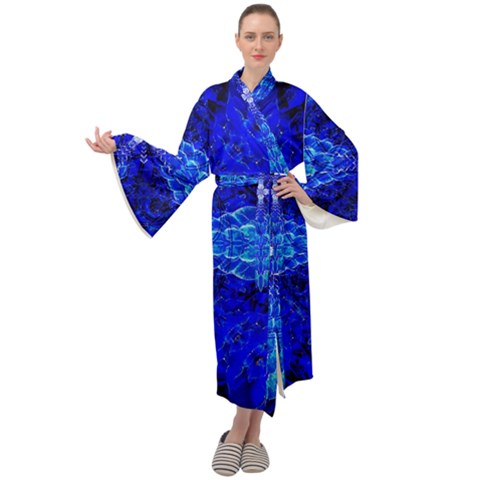 Deep Blue | Velour Kimono