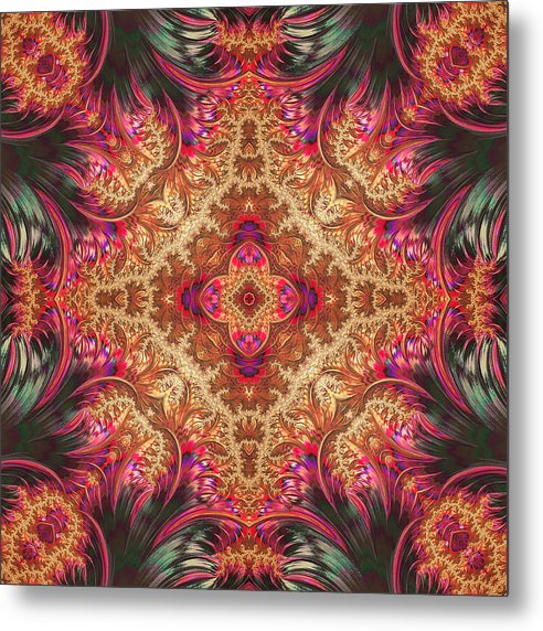 Royal Fractal - Metal Print