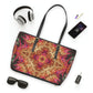 Royal Fractal • Leather Shoulder Bag