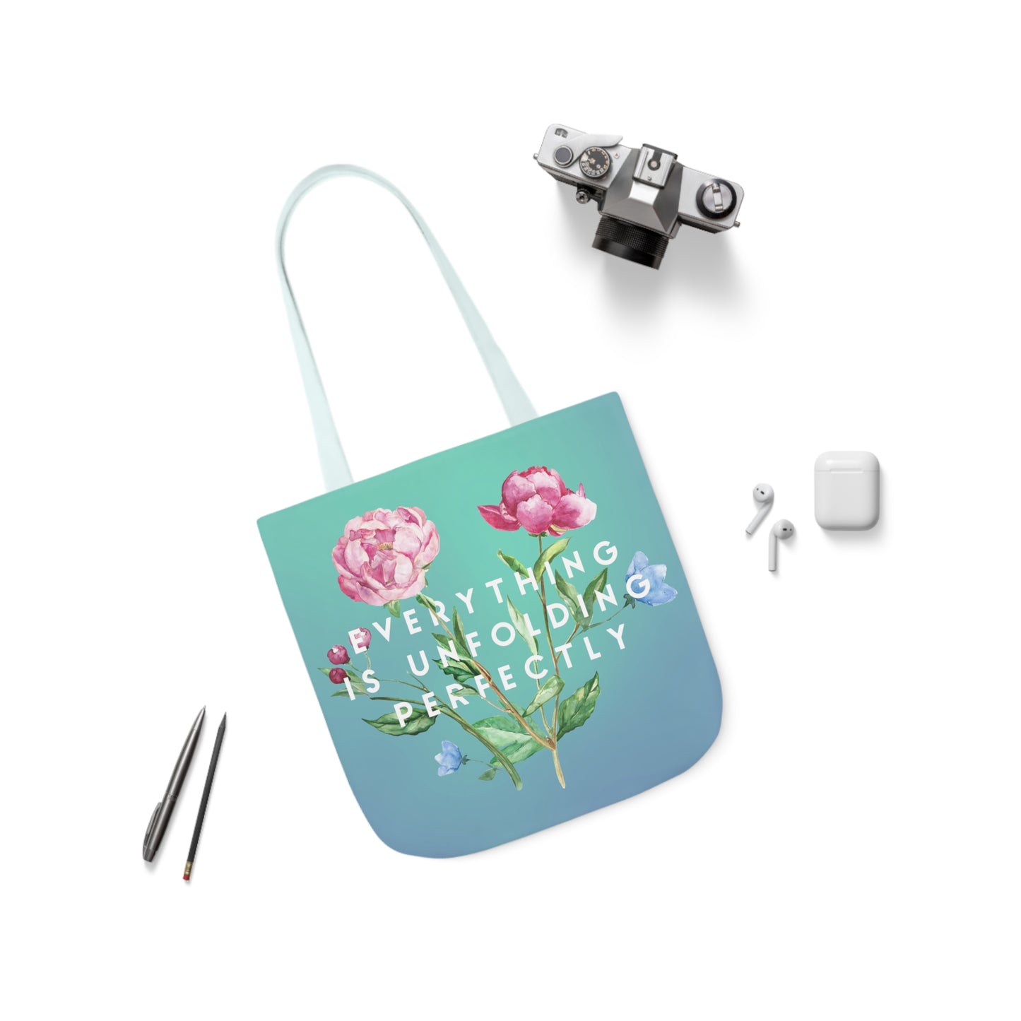 Everything is Unfolding Perfectly • Canvas Tote Bag