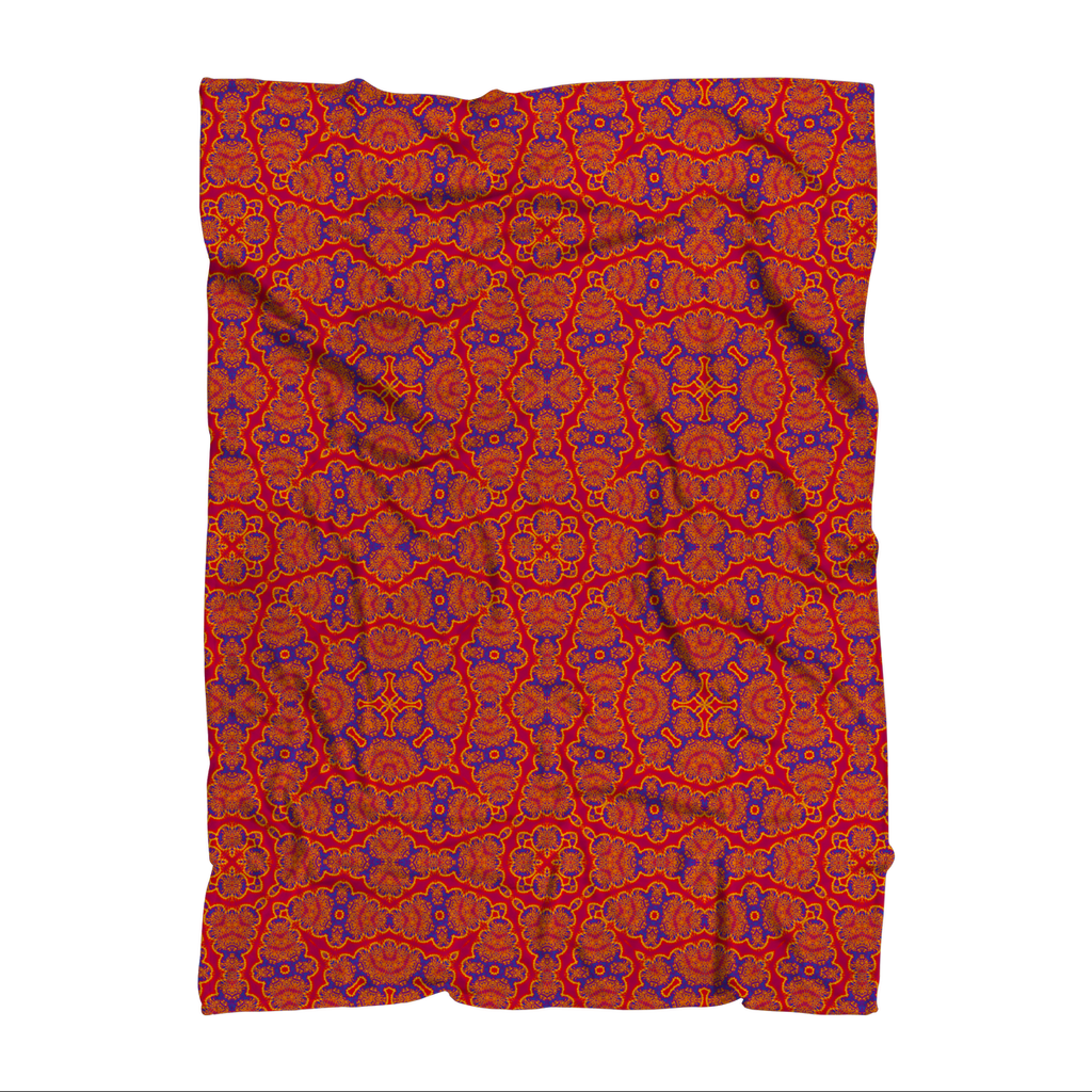 Morrocan Tile Sublimation Throw Blanket