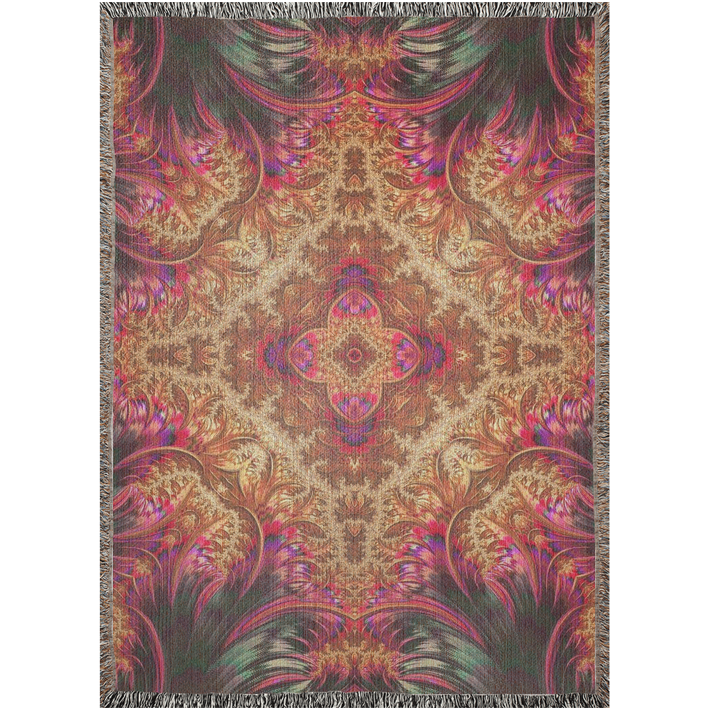 Royal Fractal • Woven Blanket