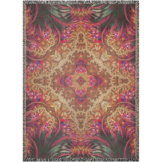 Royal Fractal • Woven Blanket