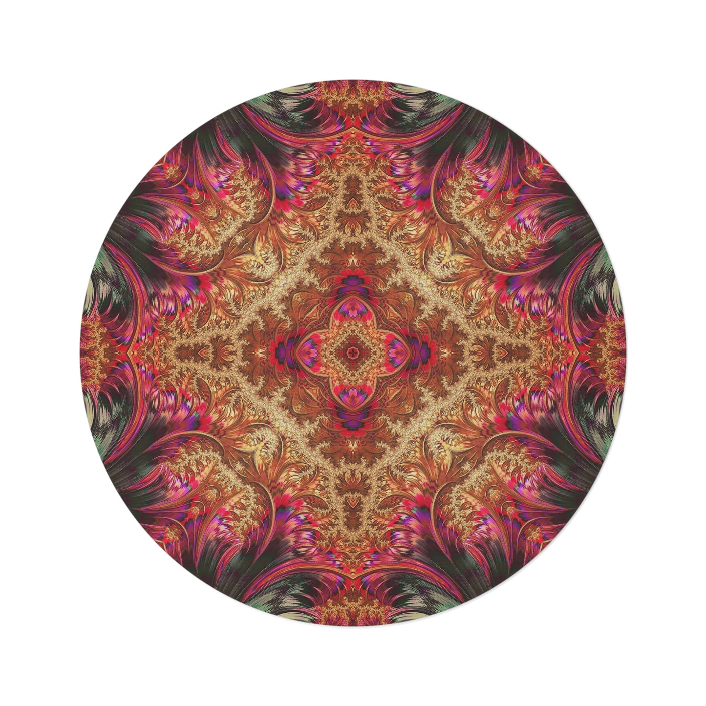 Royal Fractal • Round Rug