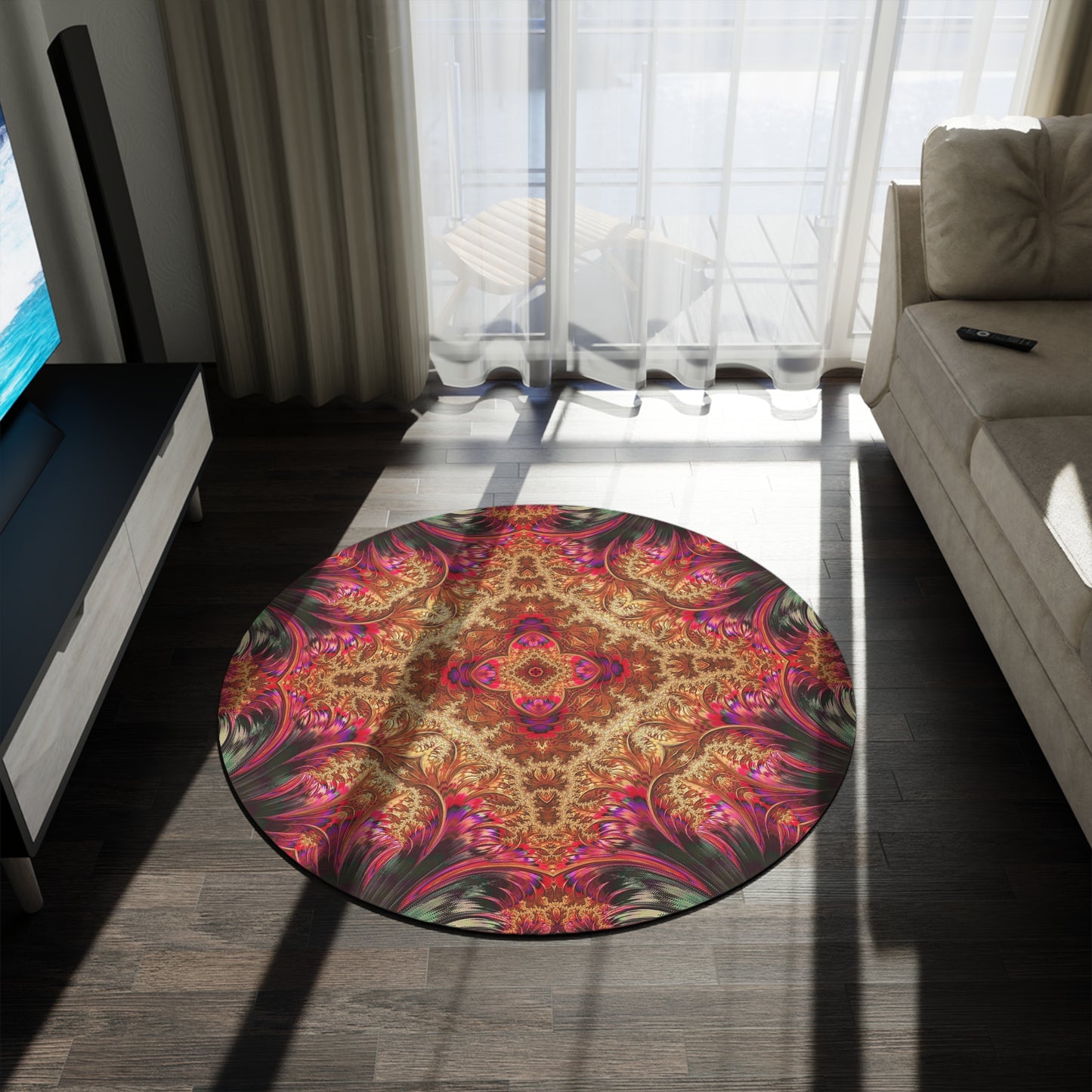 Royal Fractal • Round Rug
