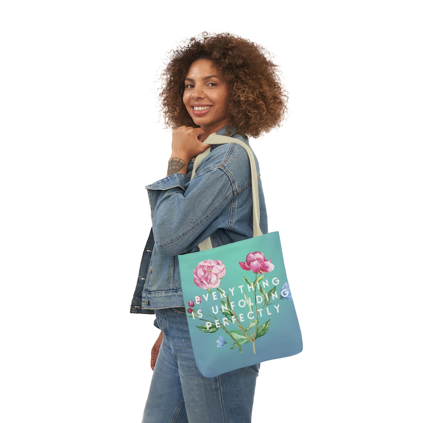 Everything is Unfolding Perfectly • Canvas Tote Bag