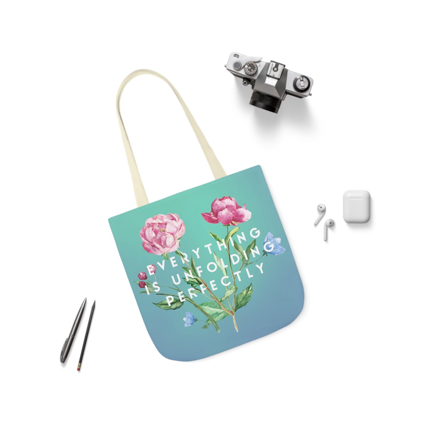 Everything is Unfolding Perfectly • Canvas Tote Bag