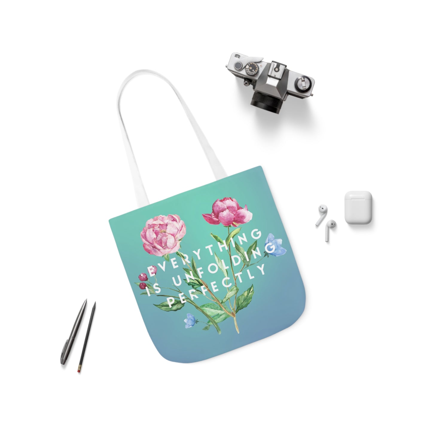 Everything is Unfolding Perfectly • Canvas Tote Bag