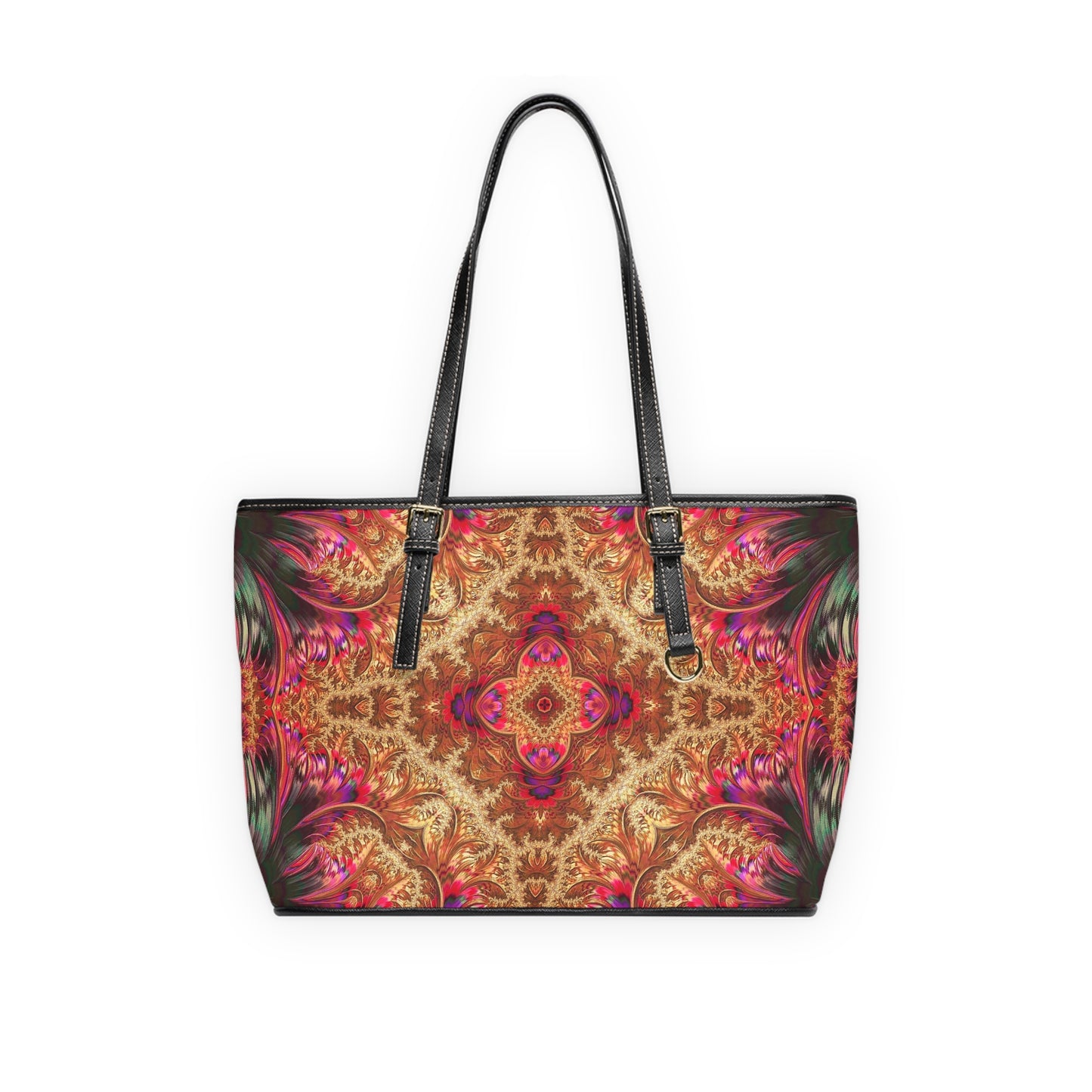 Royal Fractal • Leather Shoulder Bag