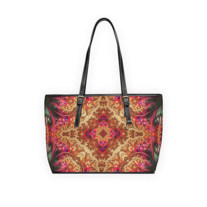 Royal Fractal • Leather Shoulder Bag