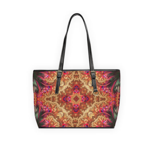 Royal Fractal • Leather Shoulder Bag