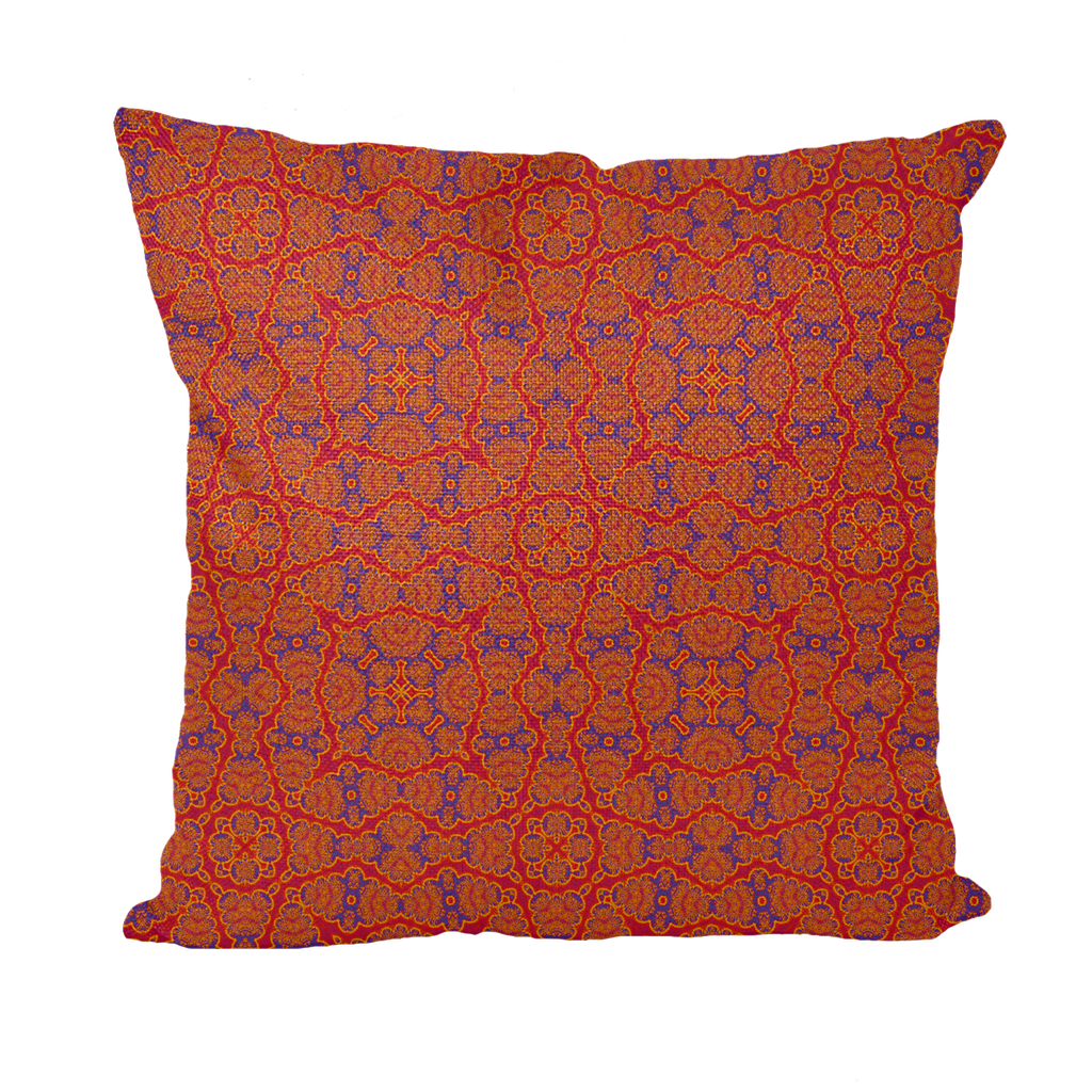 Morrocan Tile Throw Pillow with Insert