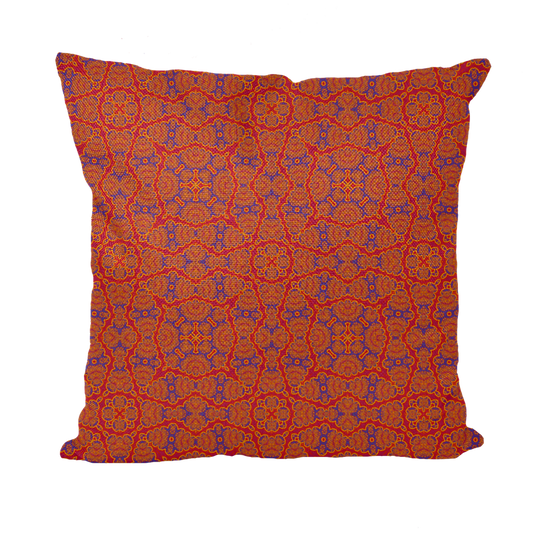 Morrocan Tile Throw Pillow with Insert
