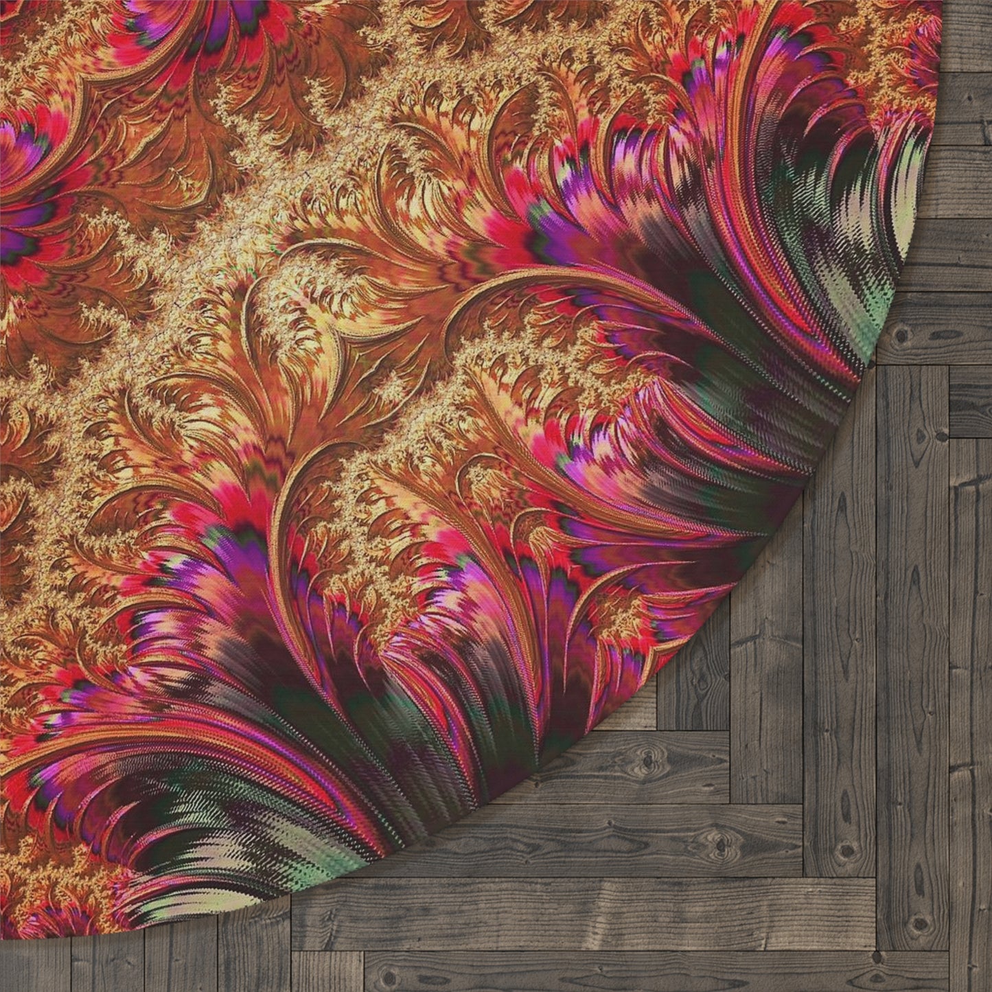 Royal Fractal • Round Rug