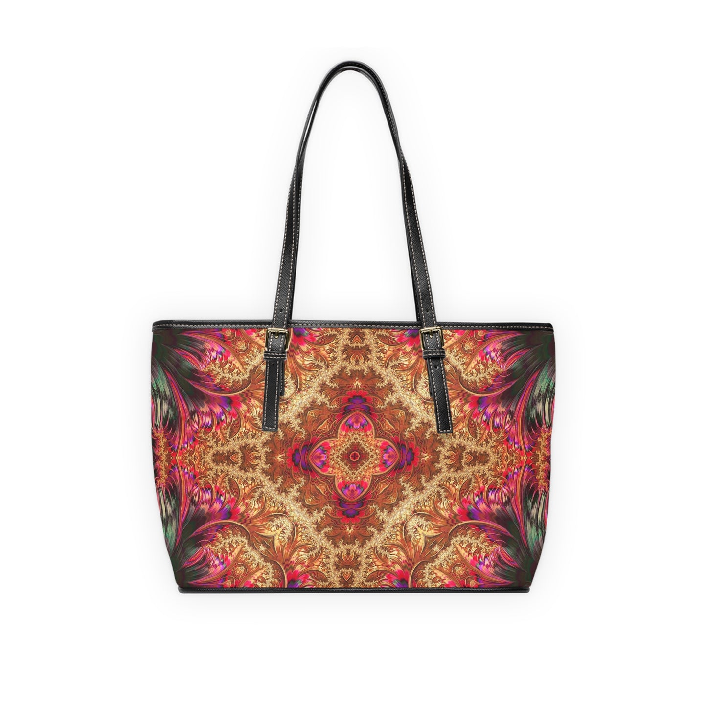 Royal Fractal • Leather Shoulder Bag