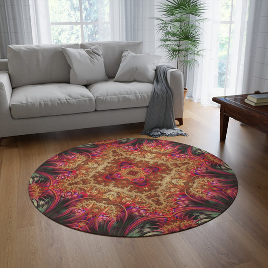 Royal Fractal • Round Rug