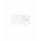 Everything is Unfolding Perfectly • Cards