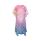 Mid-Length Side Slits Chiffon Cover Up (H50)