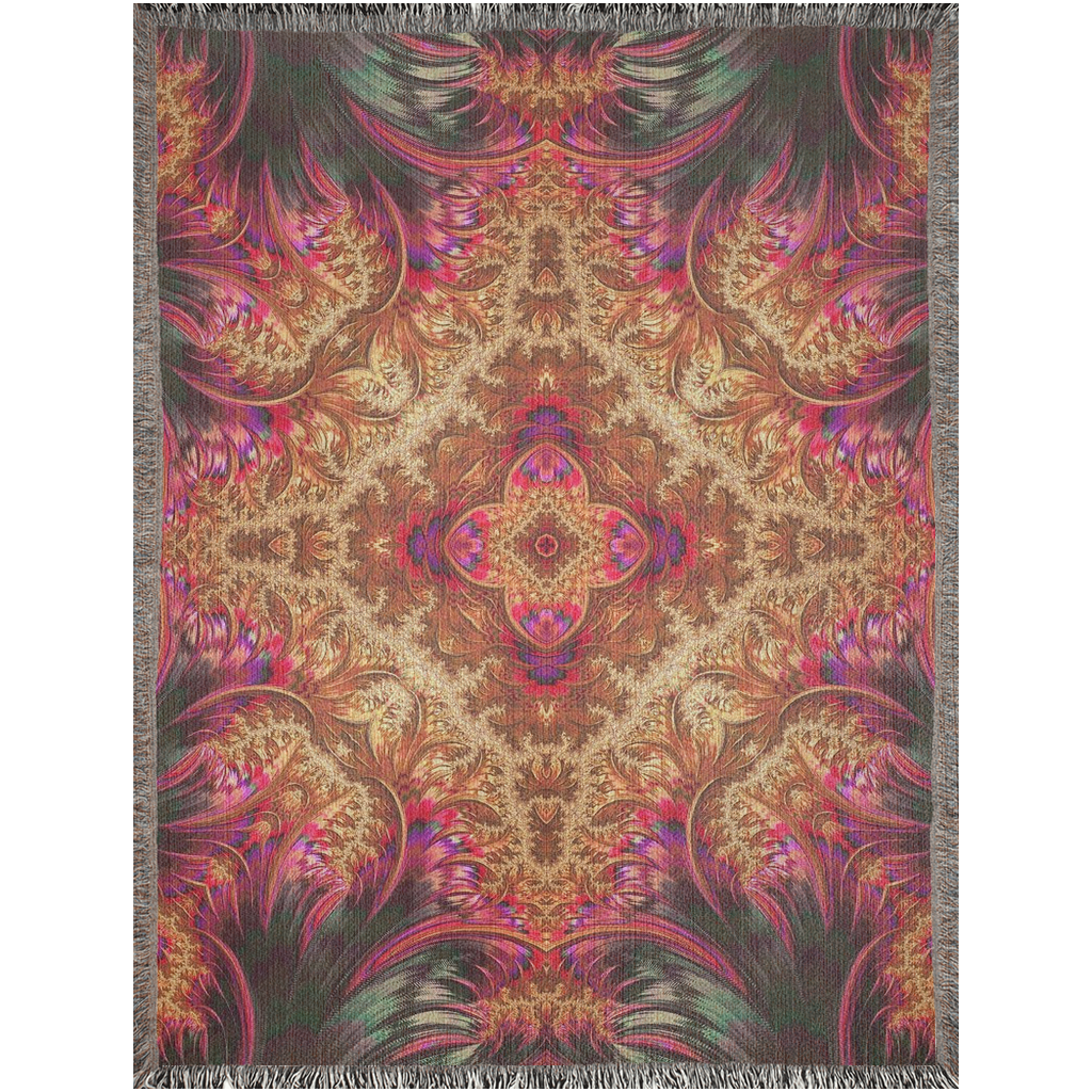 Royal Fractal • Woven Blanket