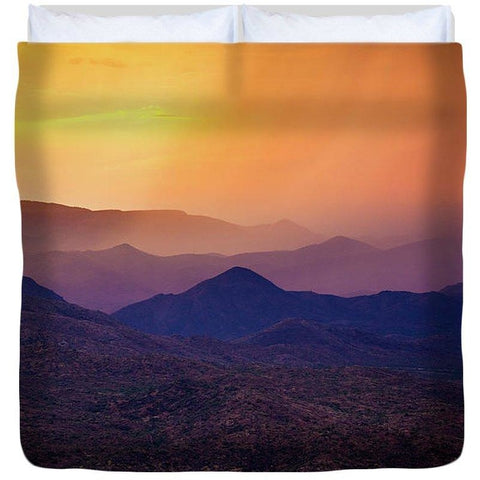 Rain Over Black Canyon | Duvet Cover
