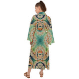 Cyan Fractal | Classic Kimono