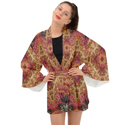Royal Fractal | Classic Kimono | Mid-Length