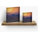 Rain Over Black Canyon | Acrylic Block
