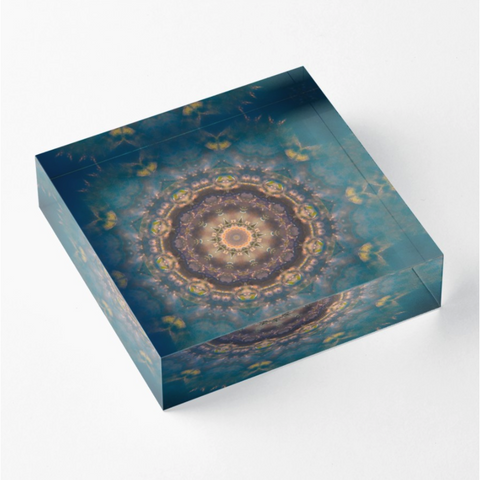 River Mandala | Acrylic Block