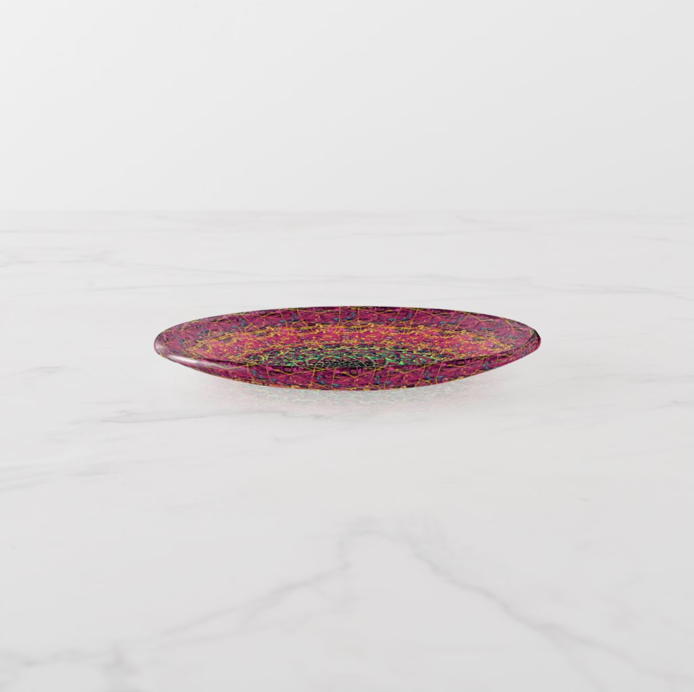 Infinite Expansion | Round Glass Trinket Tray