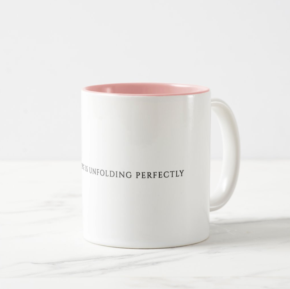 Everything is Unfolding Perfectly - Two-Tone Mug