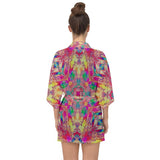 Neon Dreams | Half Sleeve Chiffon Kimono