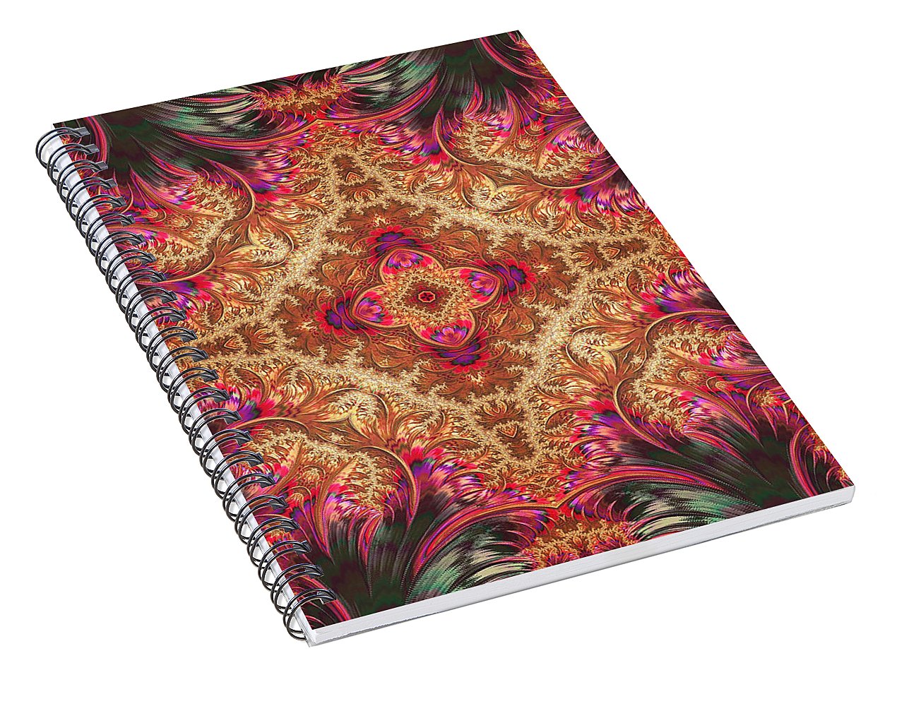 Royal Fractal - Spiral Notebook