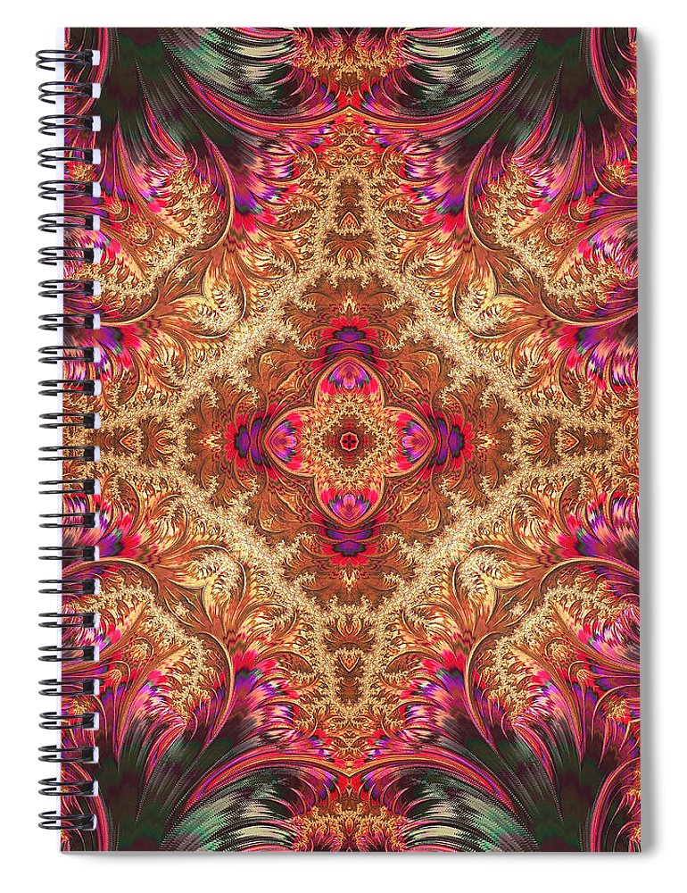 Royal Fractal - Spiral Notebook
