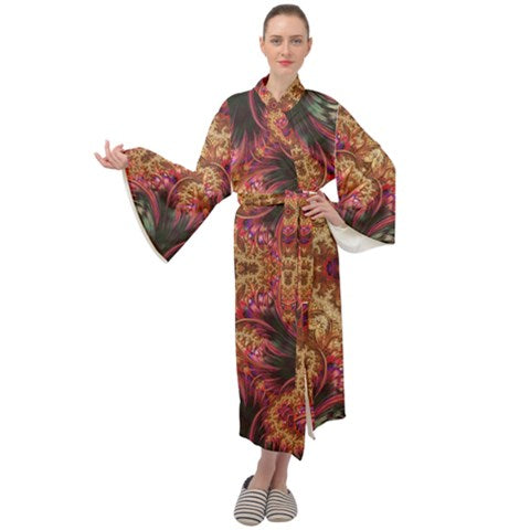 Royal Fractal | Velour Kimono