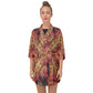 Royal Fractal | Half Sleeve Chiffon Kimono
